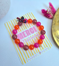 Charger l'image dans la galerie, Bracelet "merci maitresse"Paillettes et Liberty