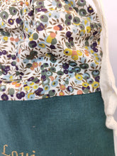 Charger l'image dans la galerie, Sac à doudou enfant bébé personnalisable crèche/école liberty fabriqué main