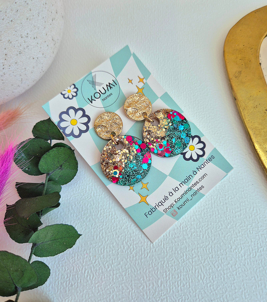 Boucles d'oreilles Gaïa