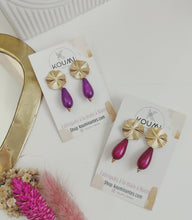 Charger l&#39;image dans la galerie, Boucles d&#39;oreilles goutte Prune
