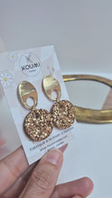 Charger et lire la vidéo dans la visionneuse de la Galerie, Boucles d'oreilles champagne
