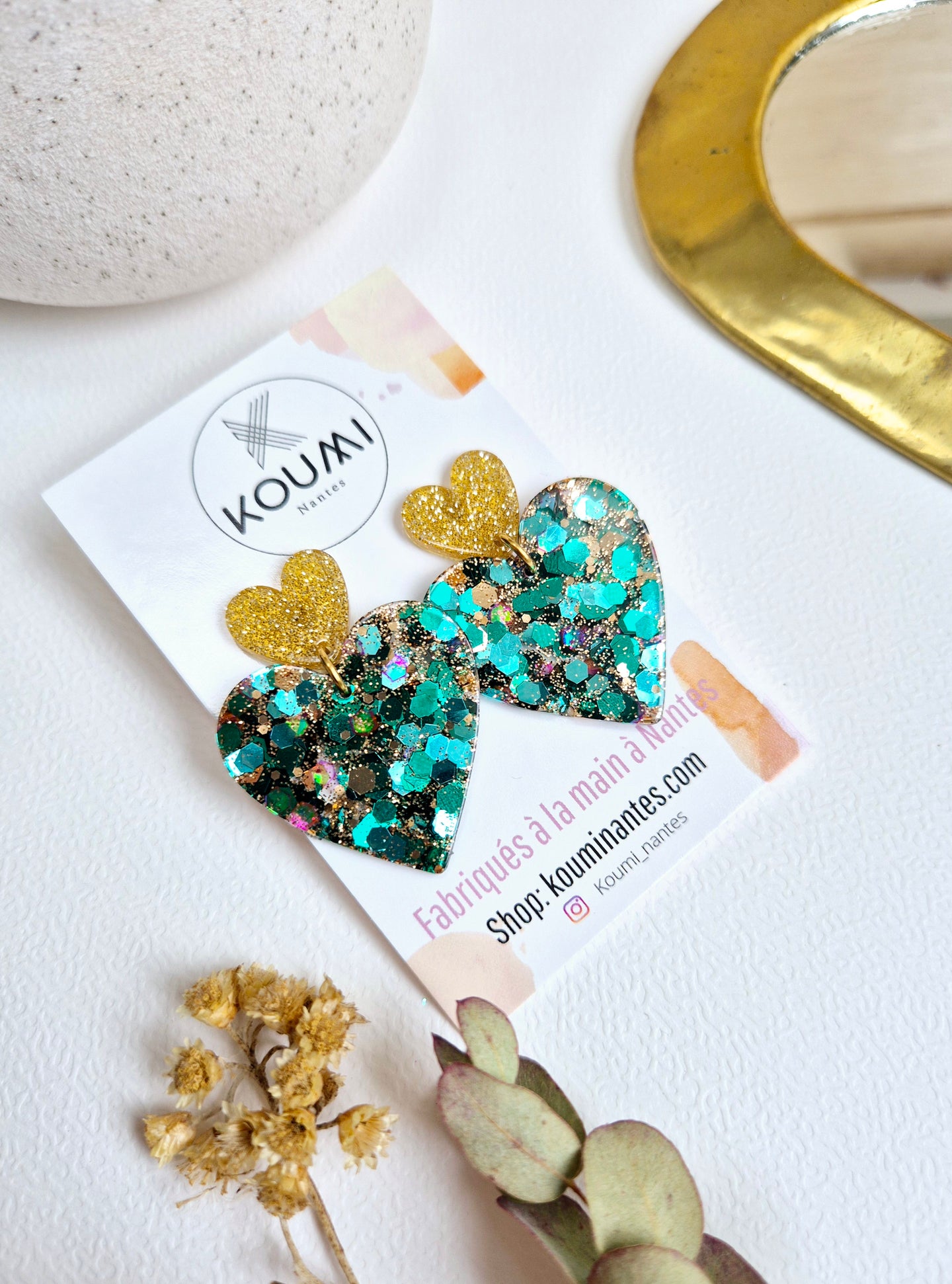 Boucles d'oreilles Venus holographique