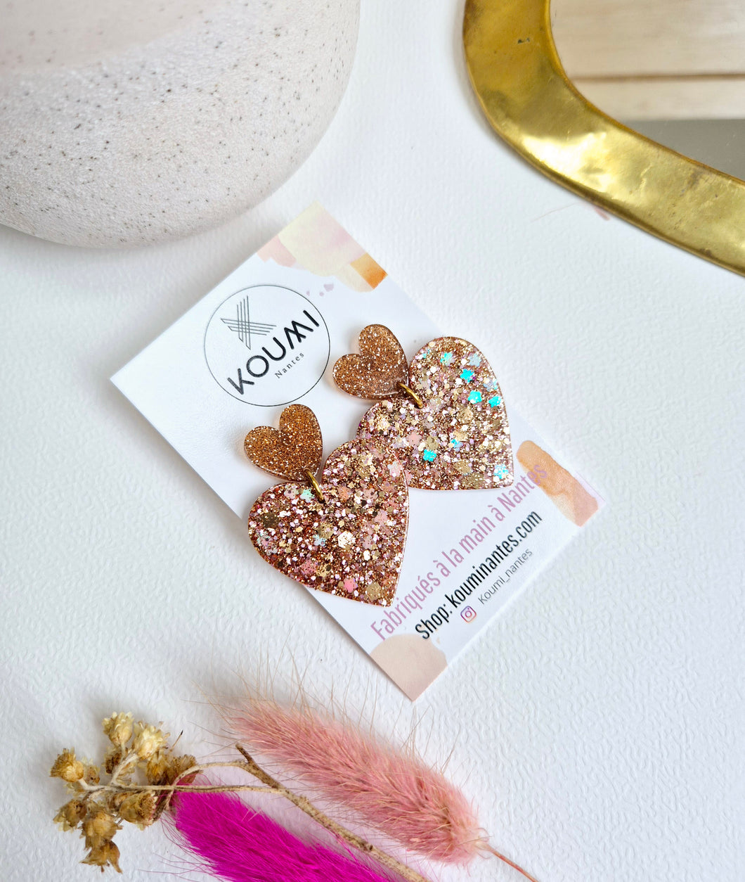 Boucles d'oreilles Venus holographique